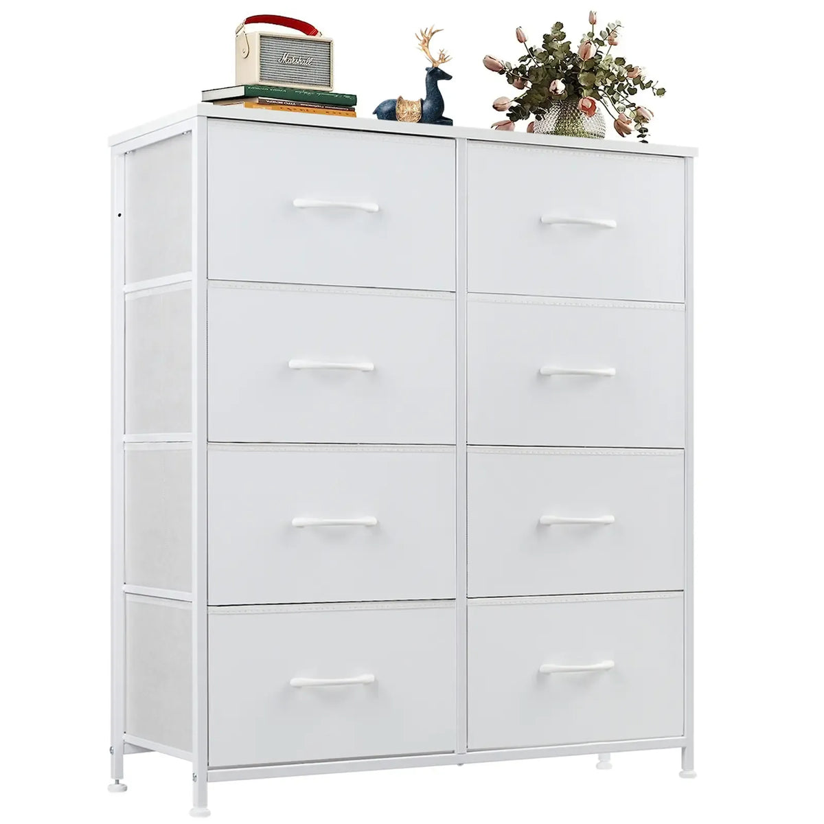 Sweetcrispy 8-Drawer Fabric Storage Tower Dresser
