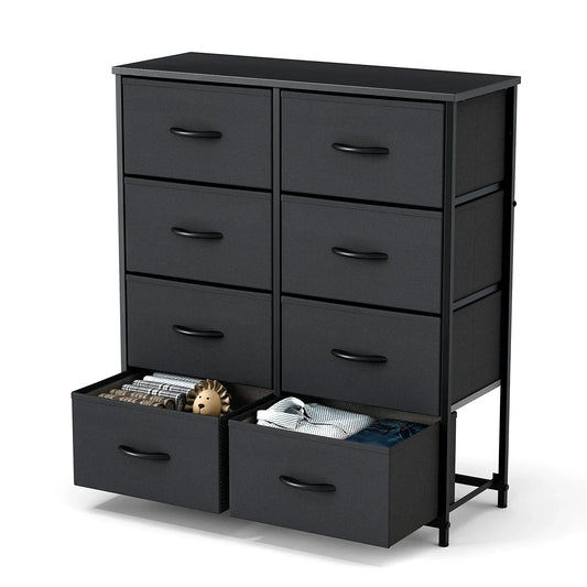 Sweetcrispy 8-Drawer Fabric Storage Tower Dresser