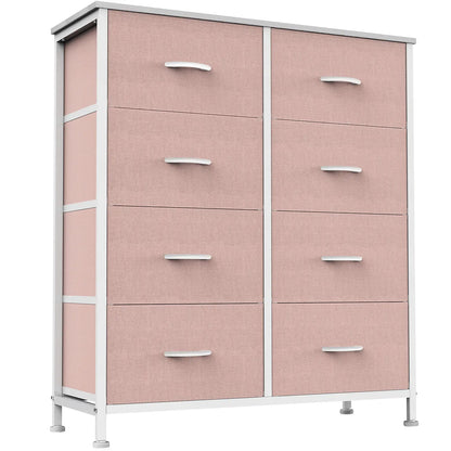 Sweetcrispy 8-Drawer Fabric Storage Tower Dresser