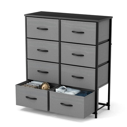 Sweetcrispy 8-Drawer Fabric Storage Tower Dresser