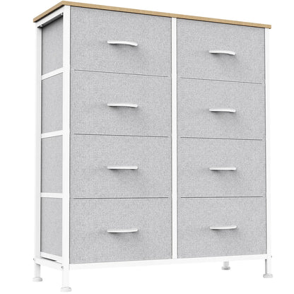 Sweetcrispy 8-Drawer Fabric Storage Tower Dresser