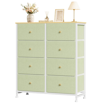 Sweetcrispy 8-Drawer Fabric Storage Tower Dresser