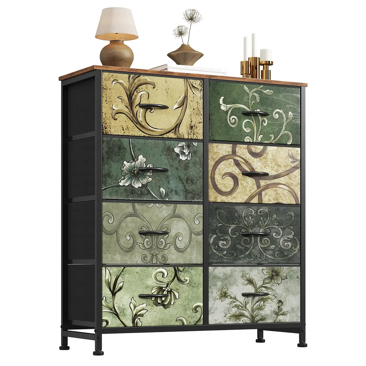Sweetcrispy 8-Drawer Fabric Storage Tower Dresser