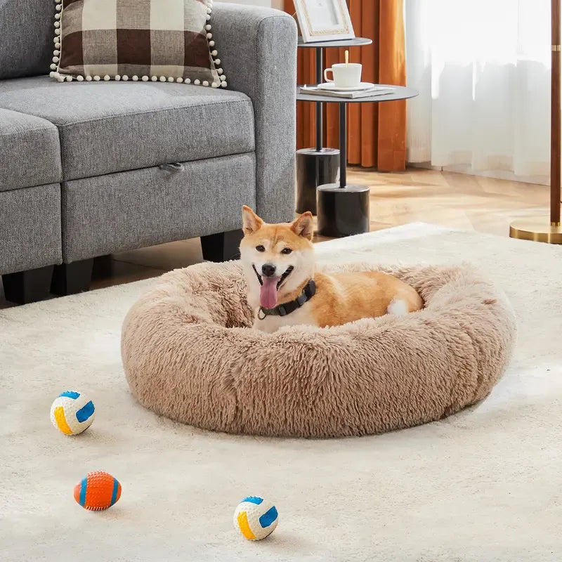 Sweetcrispy Washable Donut Pet Bed for Cats & Small Dogs