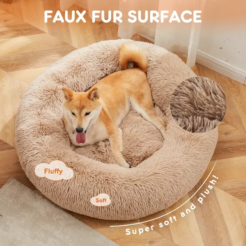 Sweetcrispy Washable Donut Pet Bed for Cats & Small Dogs