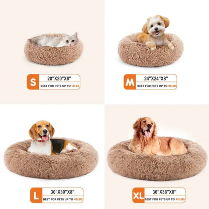 Sweetcrispy Washable Donut Pet Bed for Cats & Small Dogs